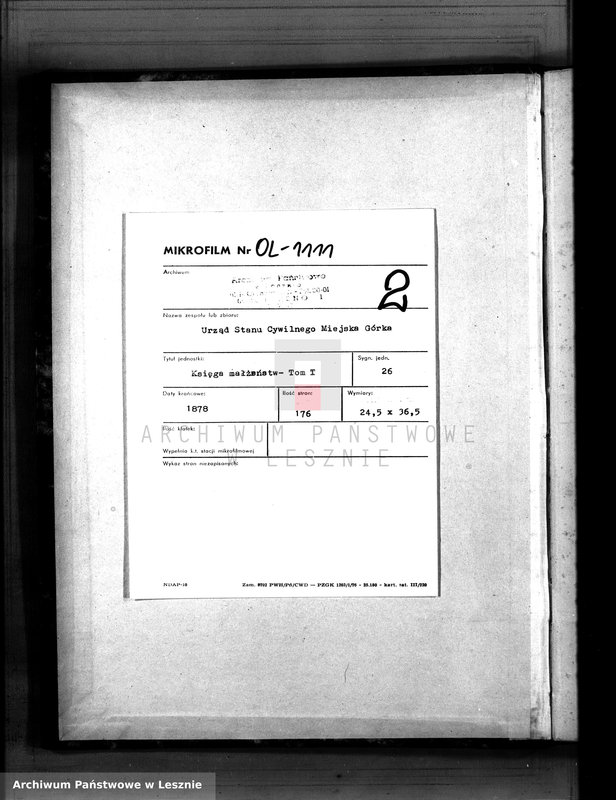 Obraz 3 z jednostki "[Księga małżeństw - tom I]"