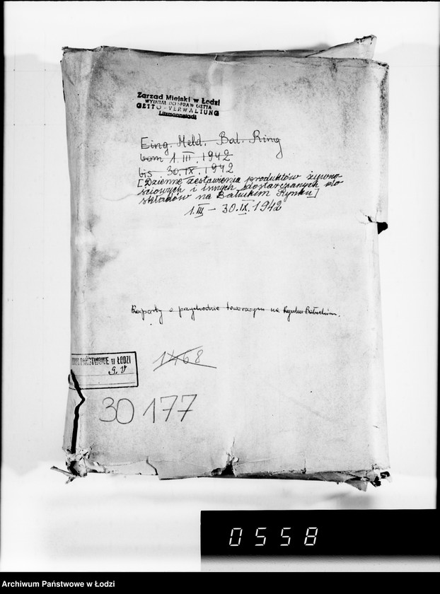 Obraz 4 z jednostki "[Dzienne zestawienia produktów żywnościowych i innych dostarczanych do składów Getta na Bałuckim Rynku]"