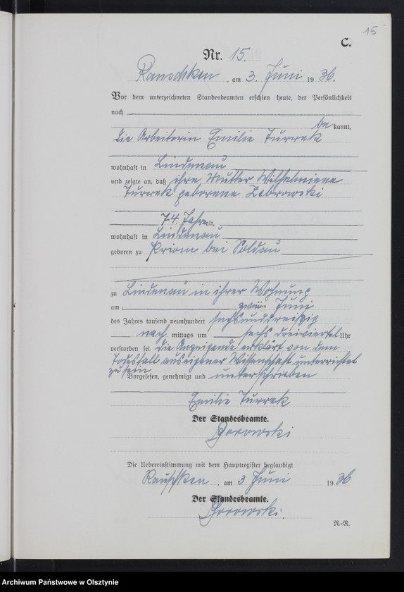 image.from.unit.number "Sterbe-Register /Neben-Register/ Nr 1 - 34"