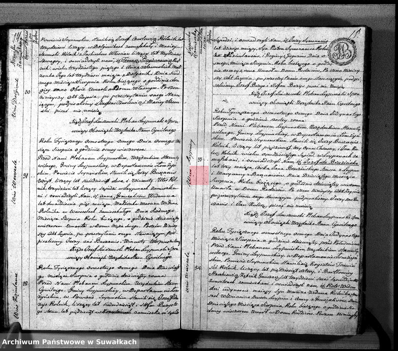 image.from.unit.number "Księga Aktów Cywilnych Zeyscia Gminy Leypuńskiej od Dnia 1-o Maja 1808 R-y zaczęta, a 1-o Maja ukoczona 1809 r."