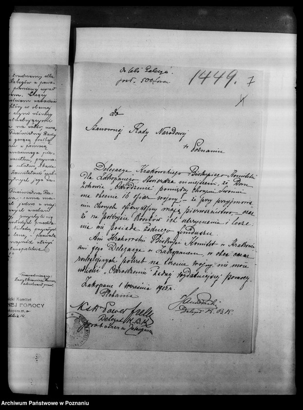 Obraz 11 z jednostki "Korespondencja w sprawie subwencji dla towarzystw dobroczynnych a Galicji oraz pomocy dla bezdomnych."