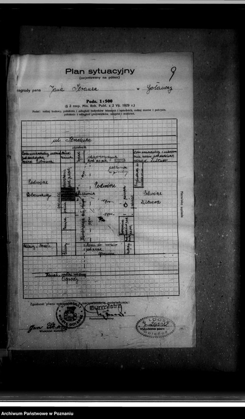 Obraz 13 z jednostki "Zatwierdzenie zakładu przemysłowego /rzeźni/ Jana Strauze w Gołańczy powiat wągrowiecki"