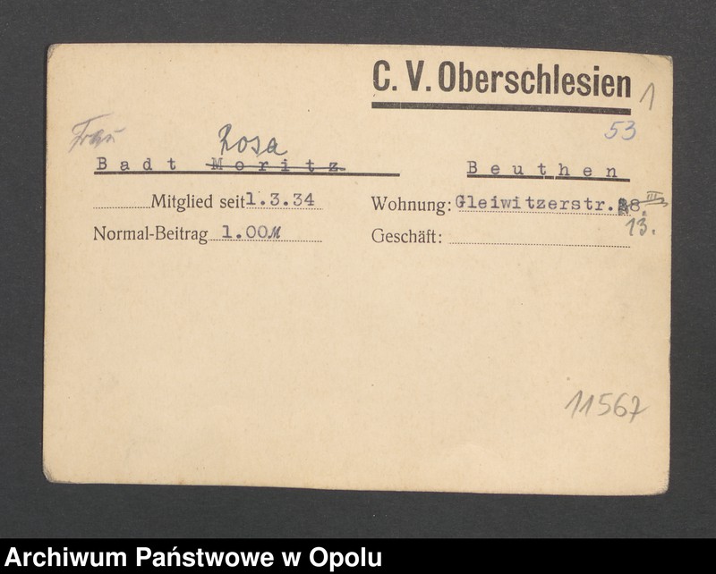 Obraz 3 z jednostki "[Badt Rosa, Beuthen]"