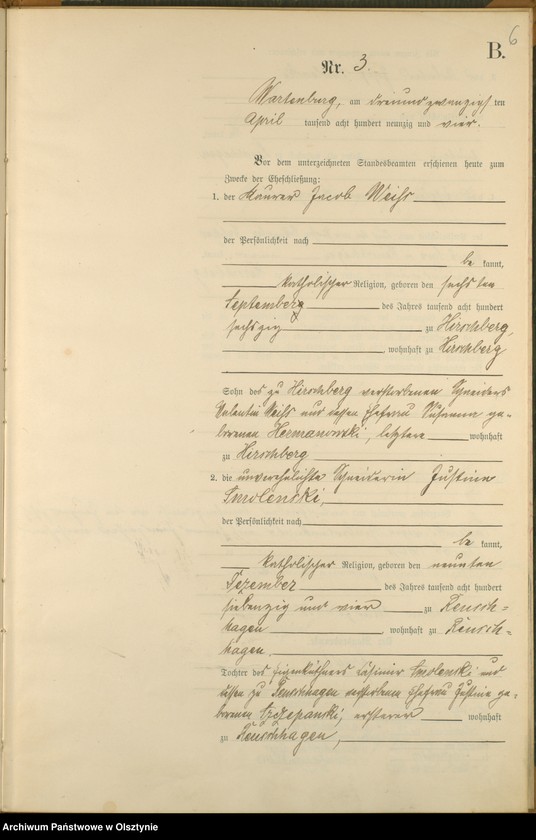 image.from.unit.number "Heiraths-Haupt-Register Nr 1 - 26"