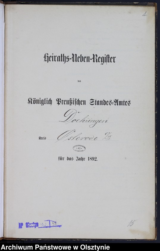 image.from.unit.number "Heiraths-Neben-Register Nr 1 - 16"