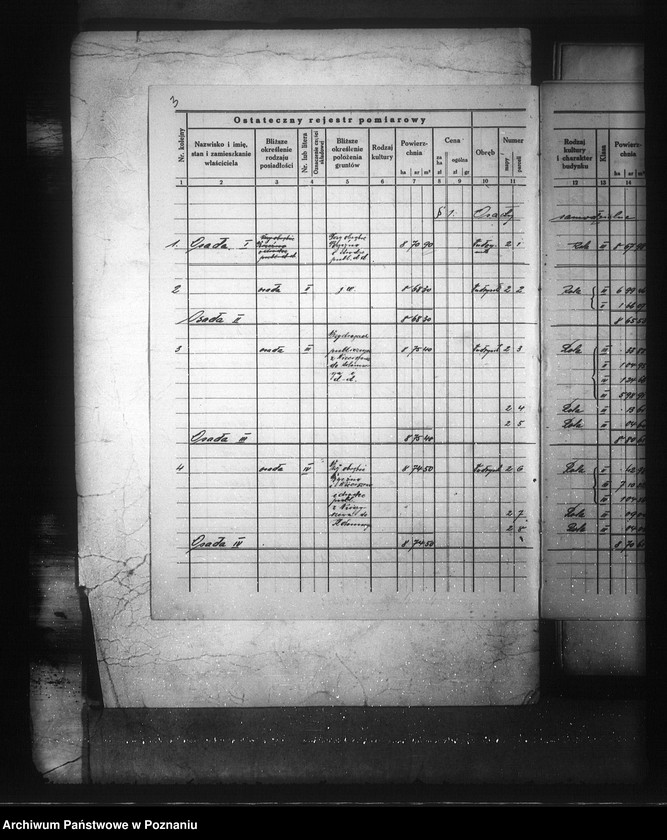Obraz 7 z jednostki "Ostateczny rejestr pomiarowy majątku Trzebień i Wudzynek powiatu bydgoskiego"