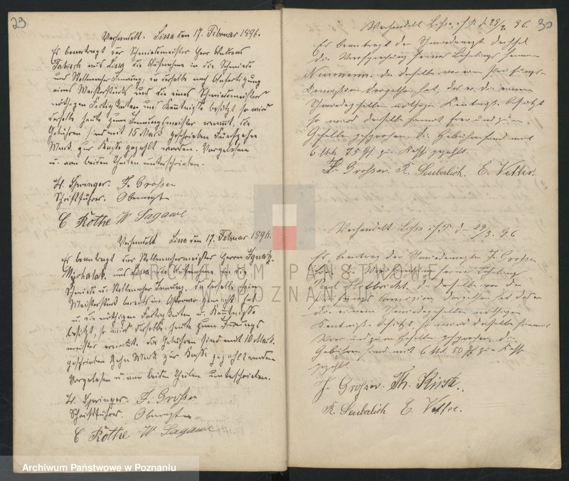 image.from.unit.number "Geschäftsbuch der Schmiede und Stellmacher Innung. [Protokolarz cechu - wpisy uczniów, zebrania kwartalne, itd.]"