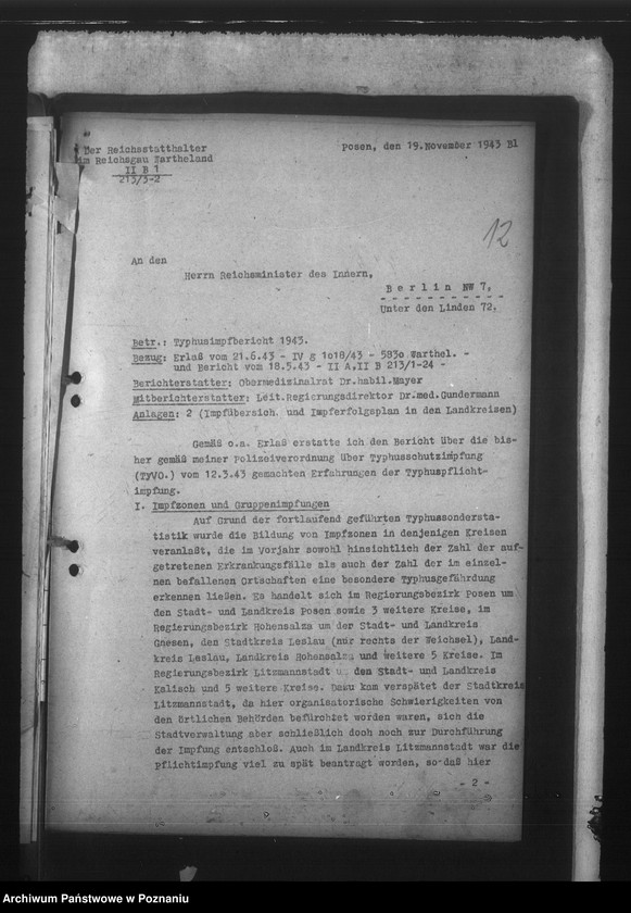 Obraz 18 z jednostki "Typhus - Impfberichte"