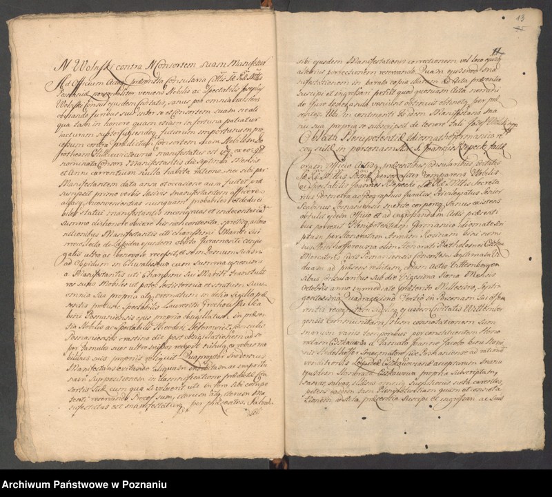 Obraz 14 z jednostki "Prothocollum officii consularis civitatis Posnaniae."