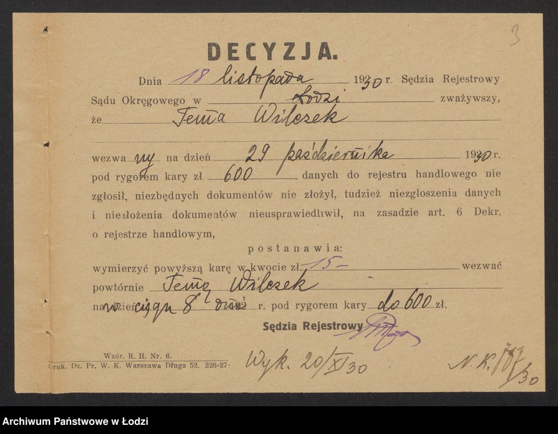 Obraz 5 z jednostki "Tema Wilczek – sprzedaż pończoch"