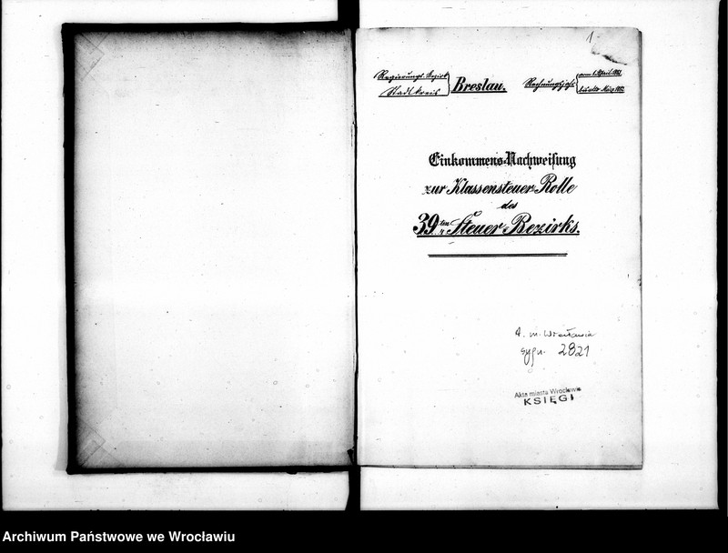 image.from.unit.number "Einkommen - Nachweisungen zur Klessensteuerrollen"