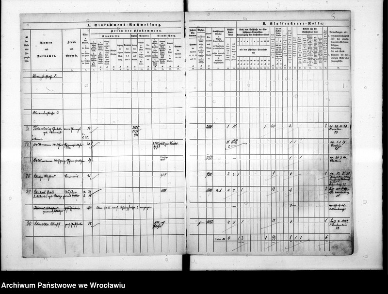 image.from.unit.number "Klassensteuerrolle nebst Eikommens - Nachweisung"