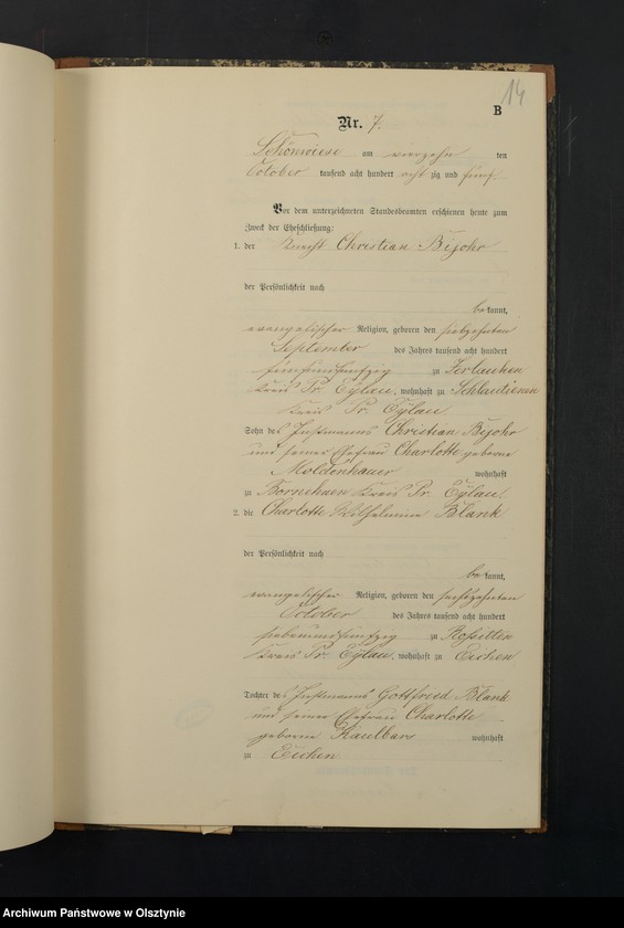 image.from.unit.number "Heiraths-Neben-Register Nr 1 - 16"