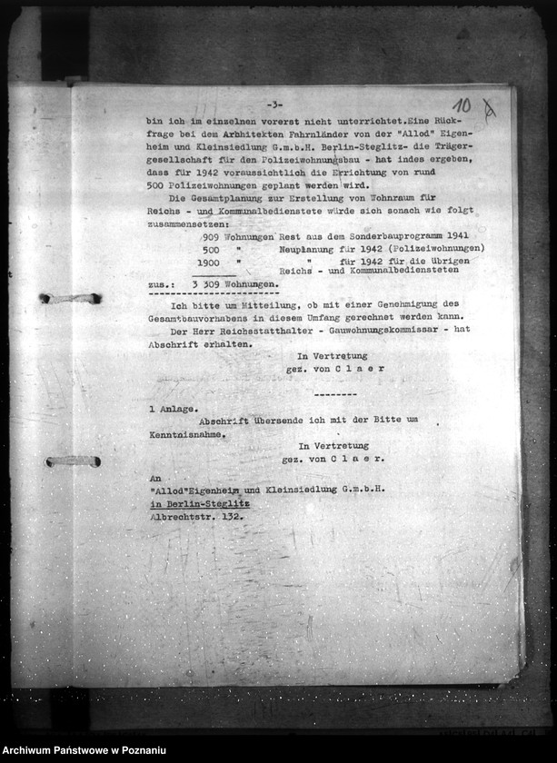 Obraz 14 z jednostki "Allgemeine Bauangelegenheiten der Gendarmerie. Erlase, Verfügungen unsw."