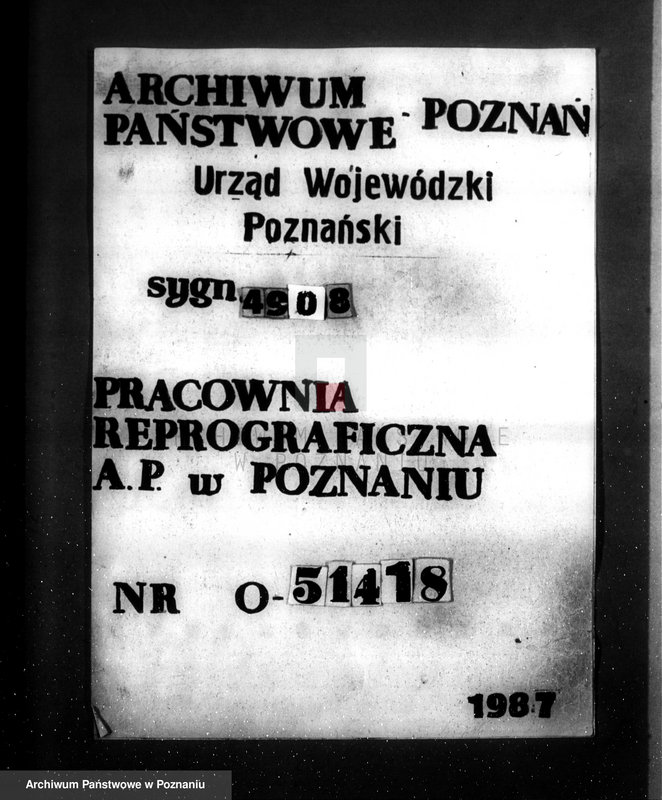 Obraz 1 z jednostki "/Zgłoszenie o ulepszeniu zakładu przemysłowego wytwórni luster i szyb szlifowanych/ w Poznaniu przy ul. Półwiejskiej 10/"