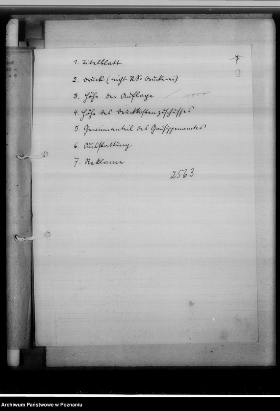 Obraz 14 z jednostki "[Korespondencja w sprawie wydawnictwa pod tytułem: Zeitschrift für ostdeutsche Sippenforschung]"