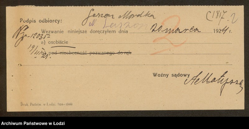 Obraz 4 z jednostki "Gerszon Mordka- sprzedaż manufaktury"