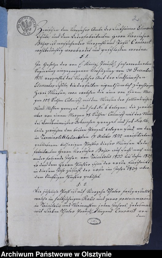 image.from.unit.number "Die Verpachtung der zur lituanischen Elementar Schule gehörigen Wiesen"