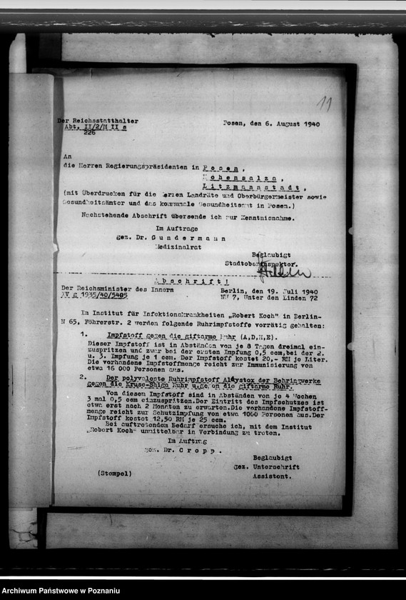 Obraz 15 z jednostki "Hygienische Verhältnisse der Ansiedlungsdörfer für Umsiedler aus Galizien. Bekämpfung der Tuberkulose"