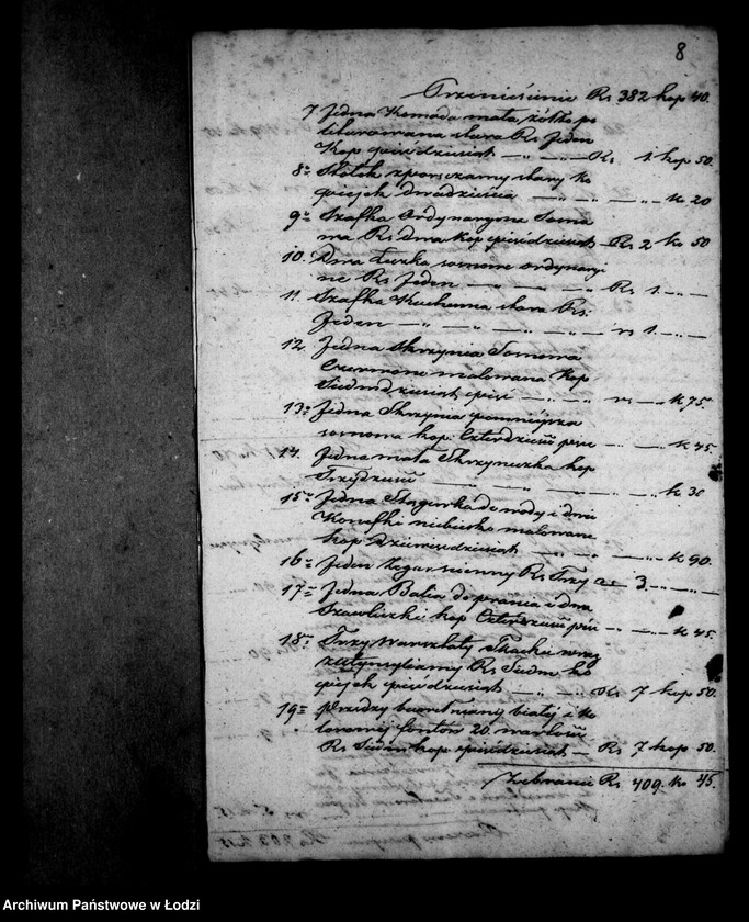 Obraz 12 z jednostki "Akta tyczące się ustanowienia opieki nad nieletnimi po zmarłej Johannie Krystianie z Gorssów Michel"