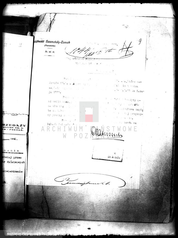 Obraz 13 z jednostki "Rewizje majątku państwowego Szamotuły-Zamek"