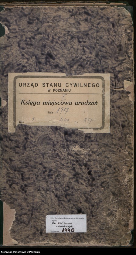 Obraz 2 z jednostki "Księga miejscowa urodzeń tom II [Rejestr główny urodzeń]"