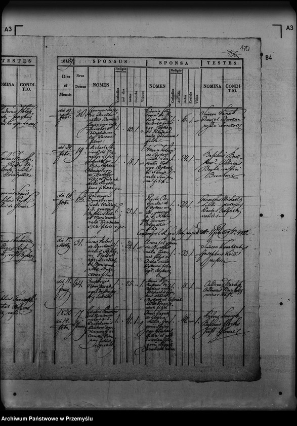 Obraz 11 z jednostki "[Kopie ksiąg metrykalnych parafii Byków z filiami Glinne, Ortynice (dekanat Łuka)]"