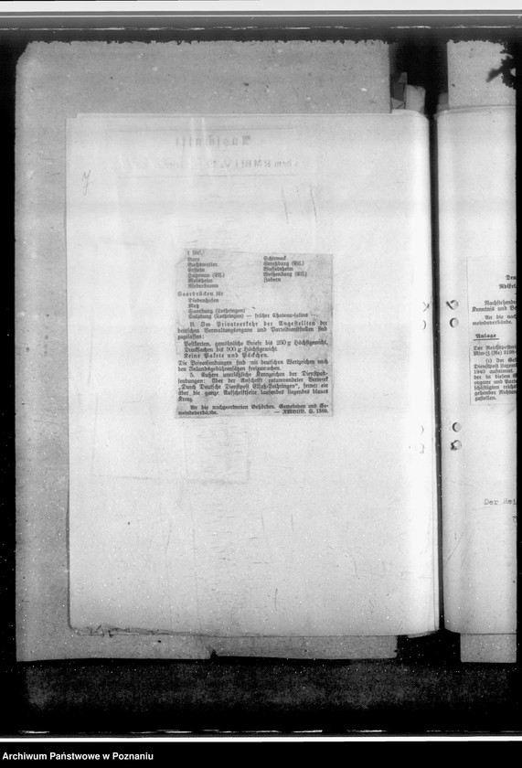 Obraz 11 z jednostki "Verkehr mit der Reichspost- allgemein"