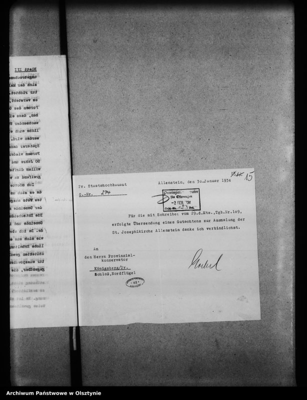 image.from.unit.number "Allenstein, St. Josephikirche"