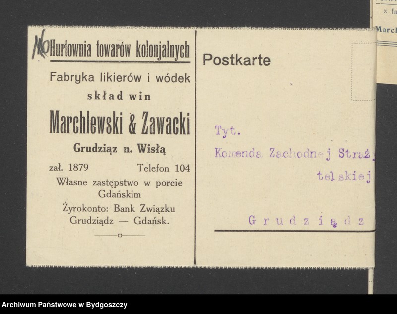 image.from.unit.number "Raporty o stanie uzbrojenia poszczególnych Komend Powiatowych Zachodniej Straży Obywatelskiej i Rozkazy Komendy Wojewódzkiej Pomorze dotyczące uzbrojenia"