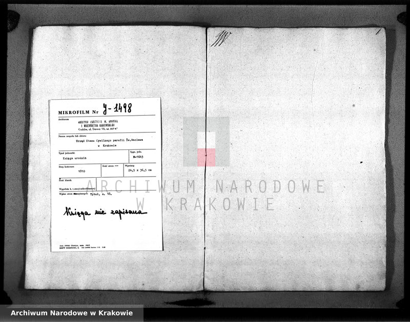 Obraz 3 z jednostki "Akty Urodzenia w Roku 1810 tym Parafyi na Zamku w Krakowie Parafia Zamkowa"