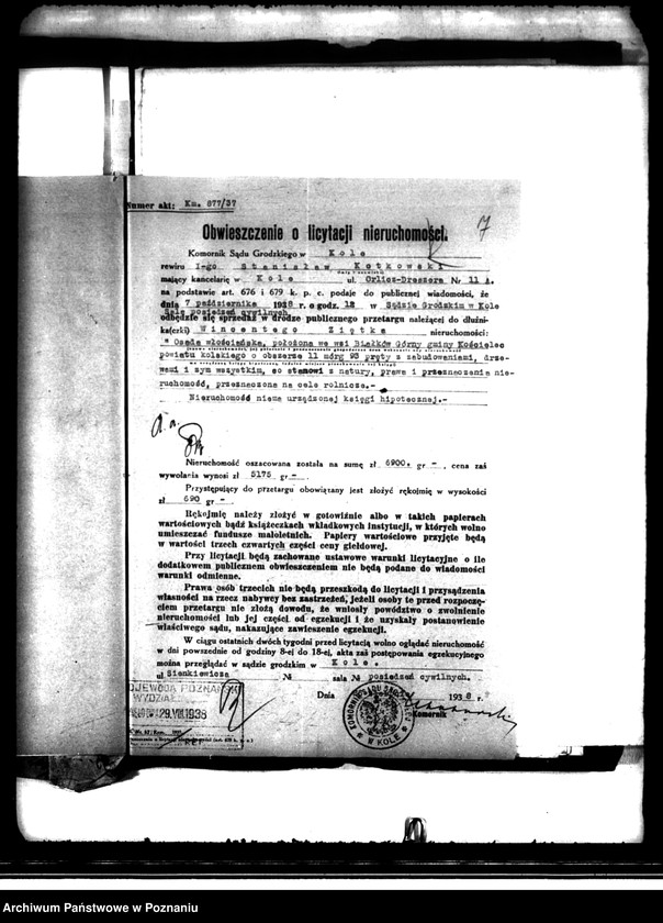 image.from.unit.number "Przymusowe przetargi nieruchomości powiatu kaliskiego"