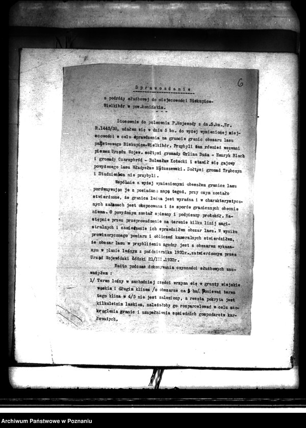 image.from.unit.number "Majątek Biskupice-Wielki Bór powiatu kaliskiego nabycie nieruchomości w trybie art. 8 ustawy o wykonanie reformy rolnej"