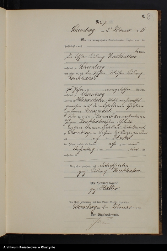 image.from.unit.number "Sterbe-Neben-Register Nr 1 - 70"