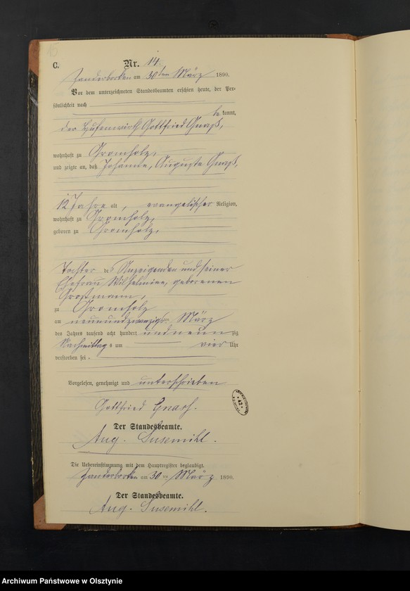 image.from.unit.number "Sterbe-Neben-Register Nr 1 - 47"
