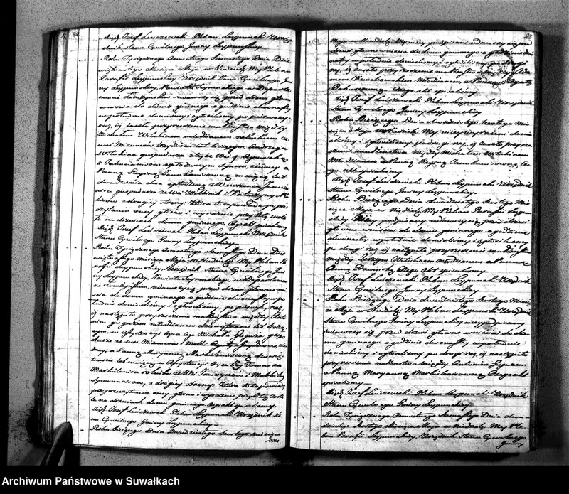 Obraz 14 z jednostki "Księga Aktów Cywilnych Stanu Małżeńskiego Gminy Leypuńskiej Od 1 Stycznia 1816 Ru"