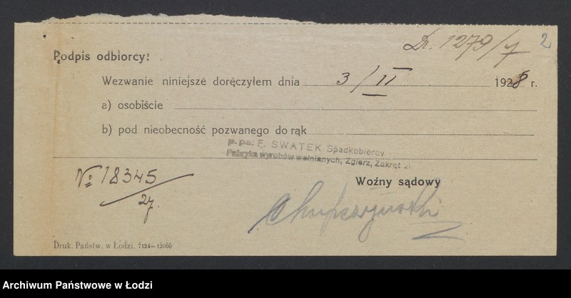 Obraz 4 z jednostki "Eugeniusz Wilhelm Swatek – tkalnia mechaniczna w Zgierz"