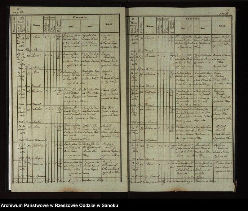 image.from.unit.number "Księga urodzeń, małżeństw, zgonów dla miejscowości Ulucz, Horoszówka (Hroszówka)"