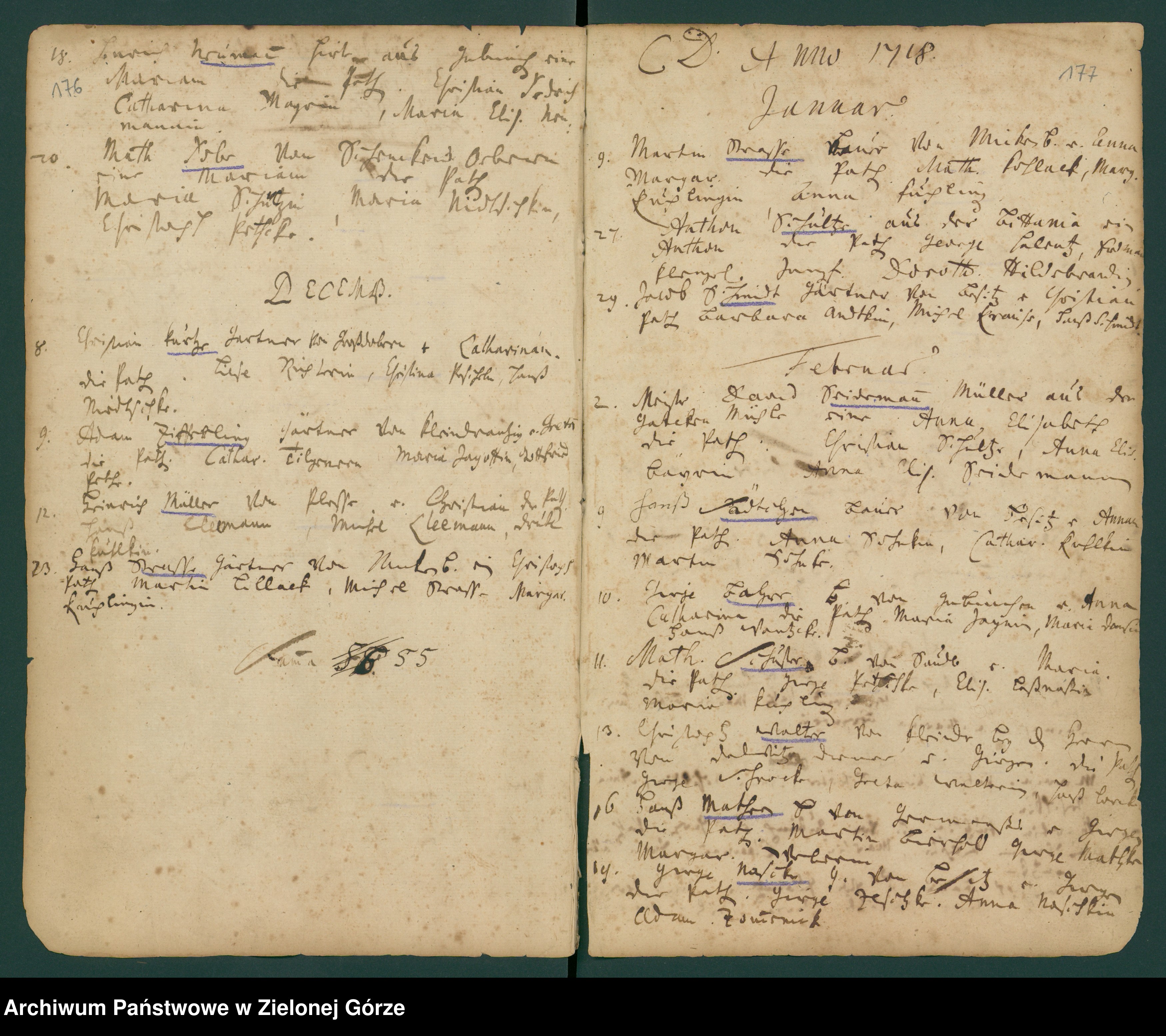 Skan z jednostki: Geburts und Tauf Reg[ister] Klosterkirche zu Guben