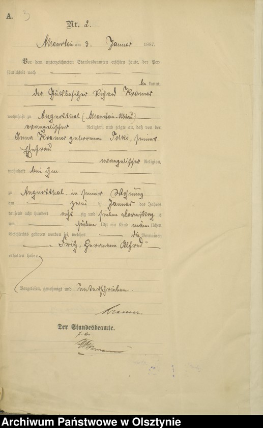image.from.unit.number "Geburts-Haupt-Register TomI,Nr 1 - 393"