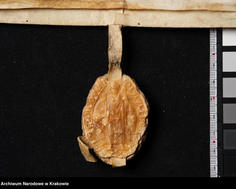 image.from.unit.number "Paweł biskup krakowski zawiera ugodę z Leszkiem księciem krakowskim, sandomierskim i sieradzkim, który za ujęcie i więzienie biskupa oraz wyrządzone"