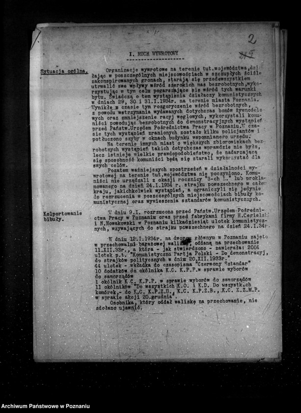 Obraz 5 z jednostki "Sprawozdania okresowe ze stanu bezpieczeństwa za miesiące styczeń-czerwiec 1934 r. /nr 1-6/"