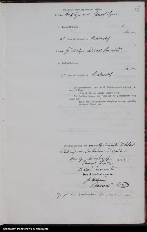 image.from.unit.number "Heiraths-Haupt-Register Nr 1 - 23"