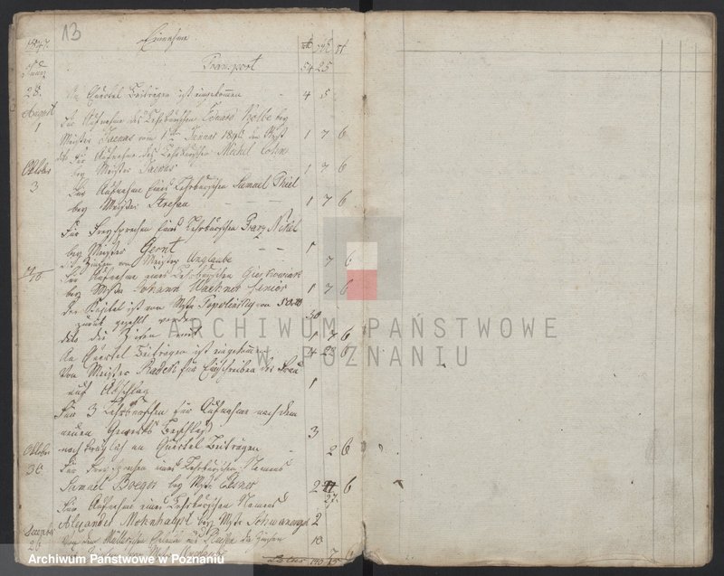 Obraz 8 z jednostki "[Księga kasowa cechu szewców w Lesznie]"