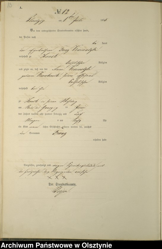 image.from.unit.number "Haupt-Geburts-Register Nr 1 - 25"