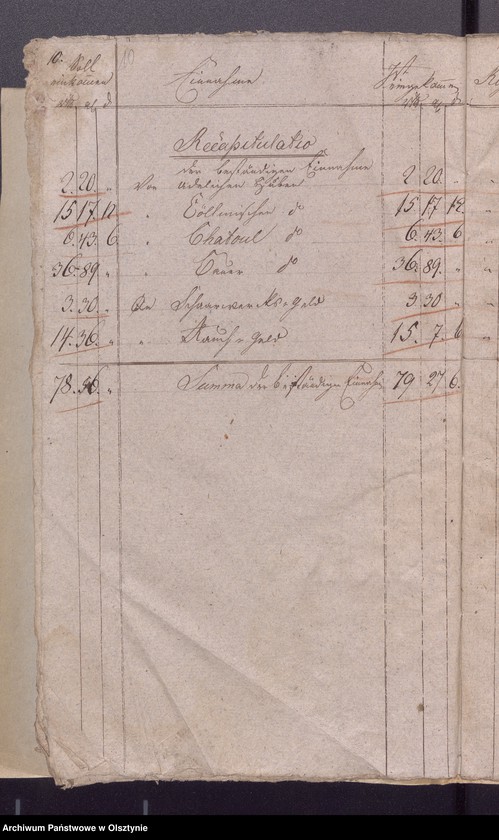 image.from.unit.number "Jahr Kirchen Rechnung der Widminschen Kirchen aller Einnahme und Ausgabe wie auch Bau-Rechnung"