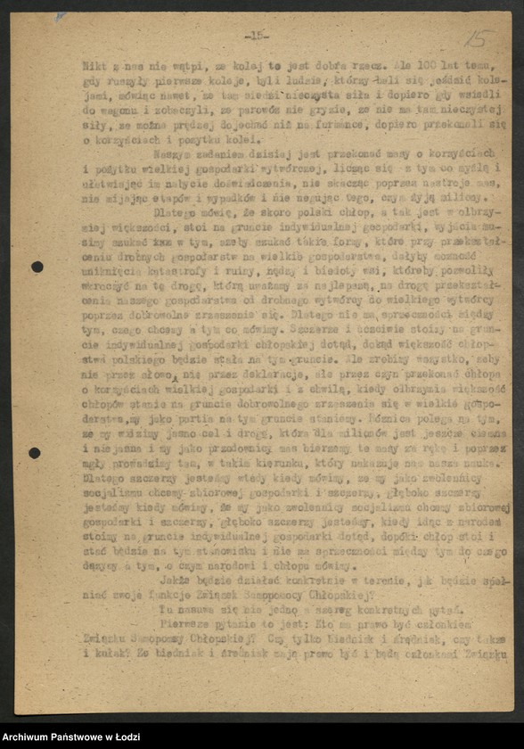 Obraz 16 z jednostki "Przemówienia tow. Hilarego Minca - Ministra Przemysłu"
