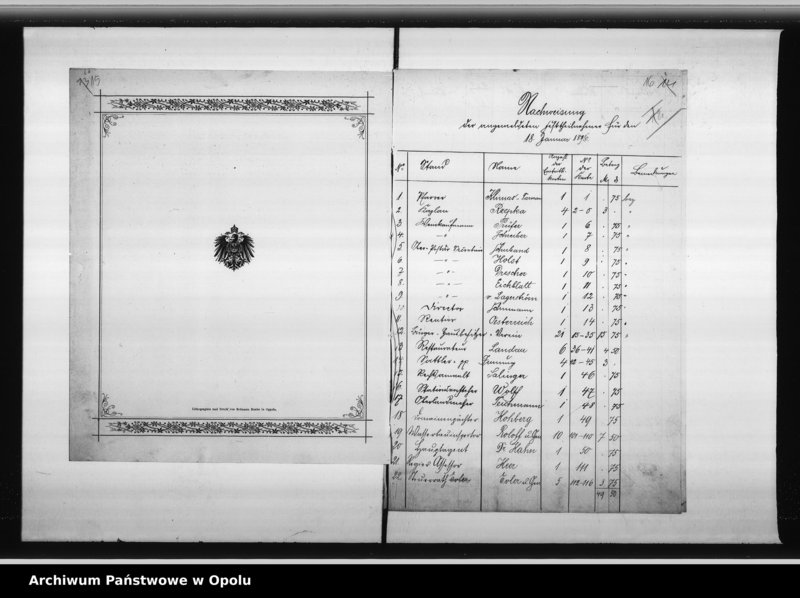 Obraz 16 z jednostki "Acta des Magistrats zu Oppeln betreffend 25 jährige Jubelfeier der Errichtung des deutschen Reiches"