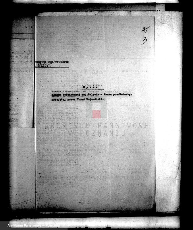 Obraz 8 z jednostki "Majątek Bolęcin-Karna powiatu wolsztyńskiego odprawy z art. 44 ustawy o wykonaniu reformy rolnej"