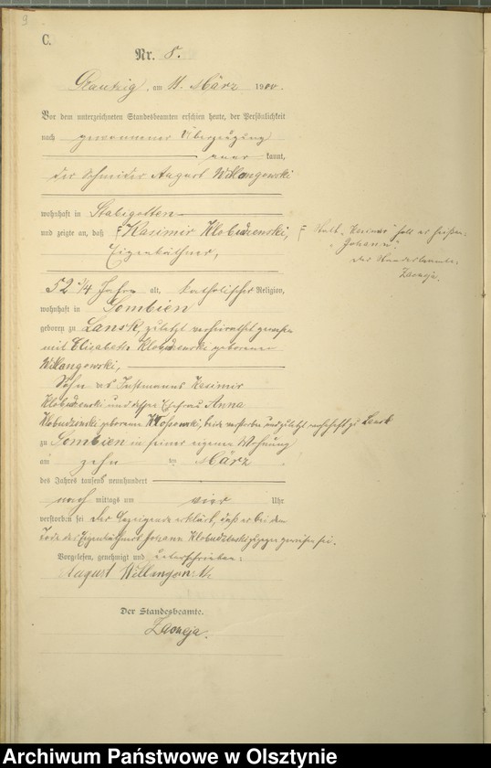 image.from.unit.number "Sterbe-haupt-Register Nr 1 - 23"